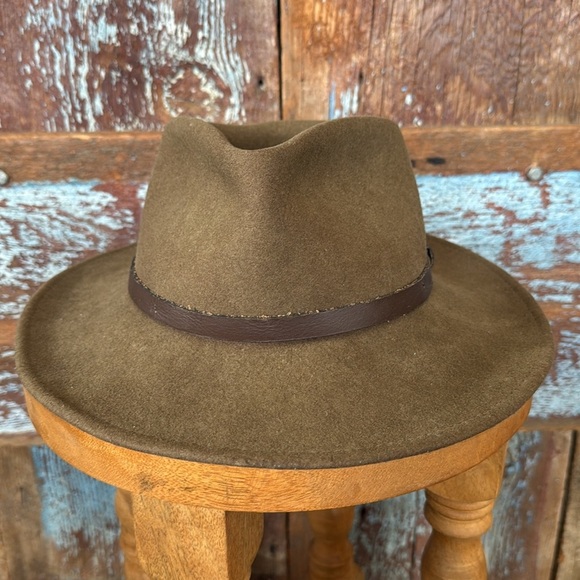 Dorfman Pacific Wool Felt Crushable Outback Hat Size Small - Picture 2 of 11
